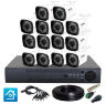 Комплект видеонаблюдения AHD 2Мп KIT-C214HD 14 камер для улицы
