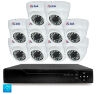 Комплект видеонаблюдения AHD 2Мп KIT-A210HD 10 камер для помещения, ночная съемка, датчик движения