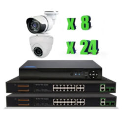 Готовый комплект IP видеонаблюдения на 32 камеры 2Мп PST IPK248BH-POE