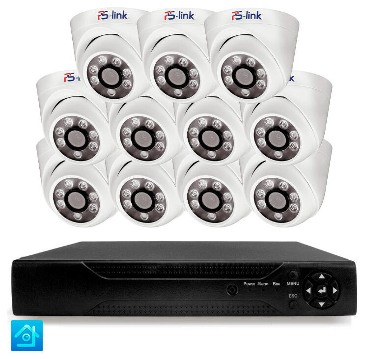 Комплект видеонаблюдения AHD 5Мп KIT-A511HD 11 камер для помещения, ночная съемка, датчик движения