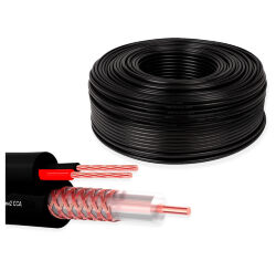 Кабель КВК KVK-CCA-2035-70 RG-59 + 2 x 0.35 кв.мм. 70м.