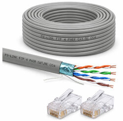 Кабель витая пара FTP4 cat.5E CCA 50 метров FTP-CCA50