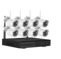 Готовый комплект WiFi видеонаблюдения на 8 уличных 2Mp камер PST N4108W20-W