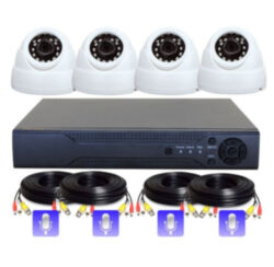 Комплект видеонаблюдения AHD 5Мп PST K04AFM 4 камеры для помещения 4 микрофона