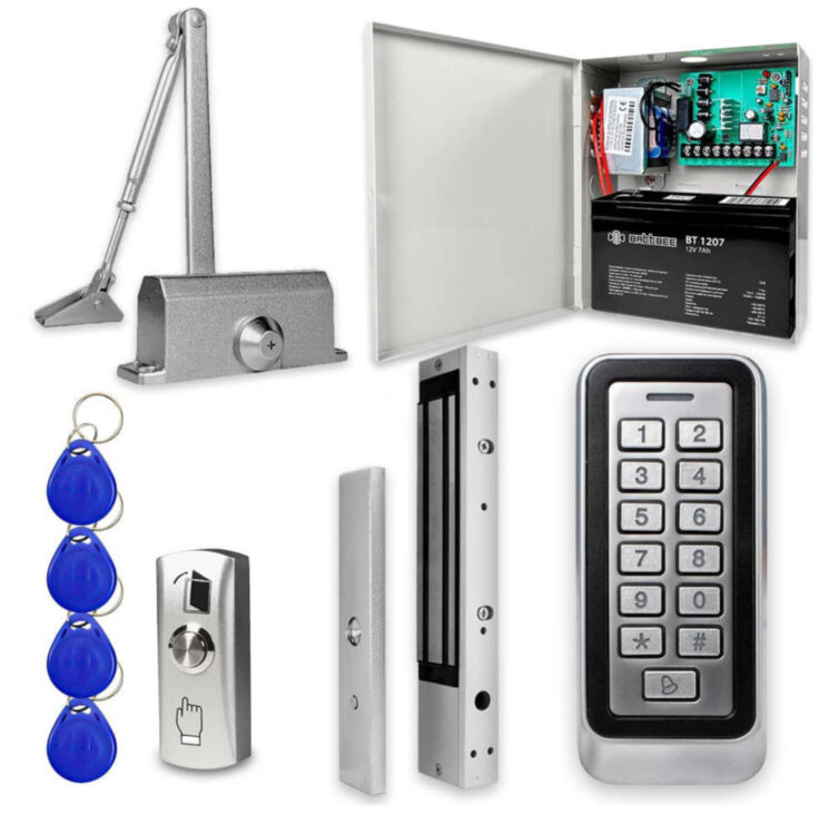 Система СКУД Ps-Link KIT-208C-350UPS с блоком резервного питания и доводчиком