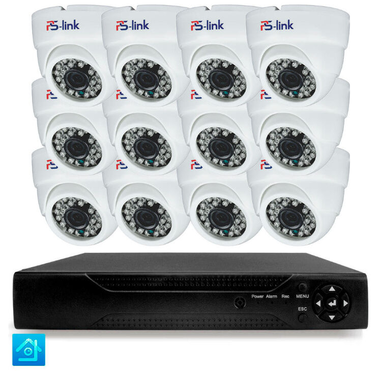Комплект видеонаблюдения AHD 8Мп KIT-A812HD 12 камер для помещения, ночная съемка, датчик движения