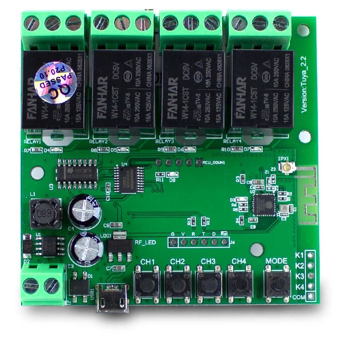 Умное WiFi реле на 4 канала ST-DC4