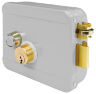 Система СКУД KIT-1203MF-G на 1 дверь, панель со считывателем RFID 13МГц Mifare, замок накладной серый, НЗ тип
