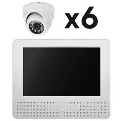 Комплект видеонаблюдения AHD 5Мп KIT-A9506HD 6 камер для помещения, регистратор с монитором