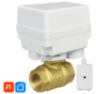 Умный шаровый кран Ps-Link PS-TY150 с электроприводом, Wi-Fi подключением и проводным датчиком протечки воды