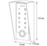 Козырек для панели доступа Ps-Link PS-TF2EM-WP-W белый уличный