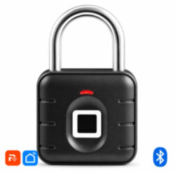 Замок навесной биометрический Ps-Link PS-SY12 Всепогодный / Без ключа / Черный