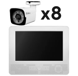 Комплект видеонаблюдения AHD 5Мп KIT-C9508HD 8 камер для улицы, регистратор с монитором