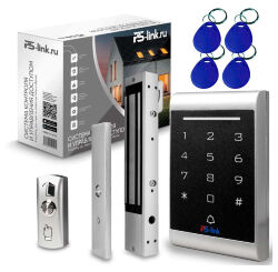 Система СКУД KIT-1203EM-280 электромагнитный замок 280 кг тип НО, кодовая панель EM-Marine, 2000 пользователей, IP40