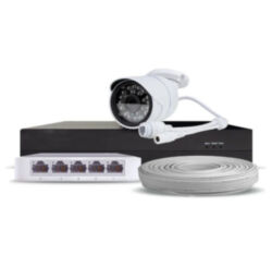Готовый комплект IP видеонаблюдения c 1 уличной 5Mp камерой PST IPK01CF