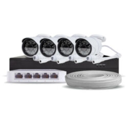 Готовый комплект IP видеонаблюдения c 4 уличными 2Mp камерами PST IPK04CH