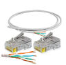 Кабель UTP4 cat.5E CU 1 метр UTP-CU01 с коннекторами RJ-45