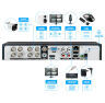 Комплект видеонаблюдения AHD 5Мп KIT-B508HD 4 камеры для улицы, 4 камеры для помещения