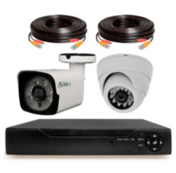 Комплект видеонаблюдения AHD 8Мп Ps-Link KIT-B802HD / 2 камеры