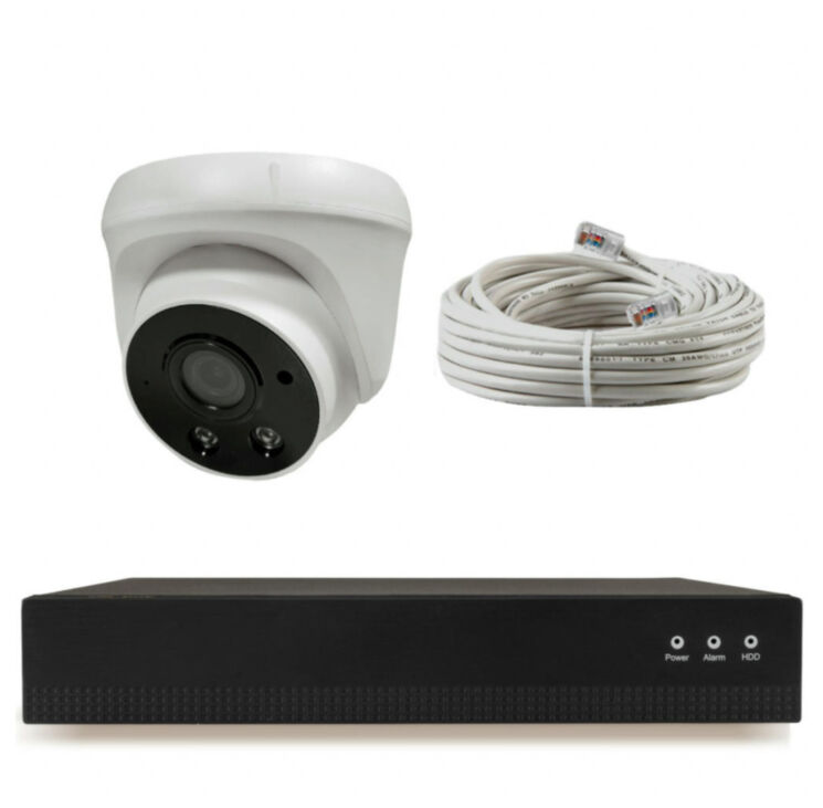 Комплект видеонаблюдения IP Ps-Link KIT-A201IPM-POE / 2Мп / 1 камера / запись звука