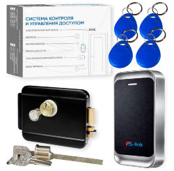Комплект СКУД KIT-MT1301EM-WP-B до 10000 пользователей, металл, тип EM-marine, механический замок