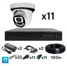 Комплект видеонаблюдения AHD 5Мп KIT-C511HDC 11 уличных камер с LED-подсветкой, без микрофона